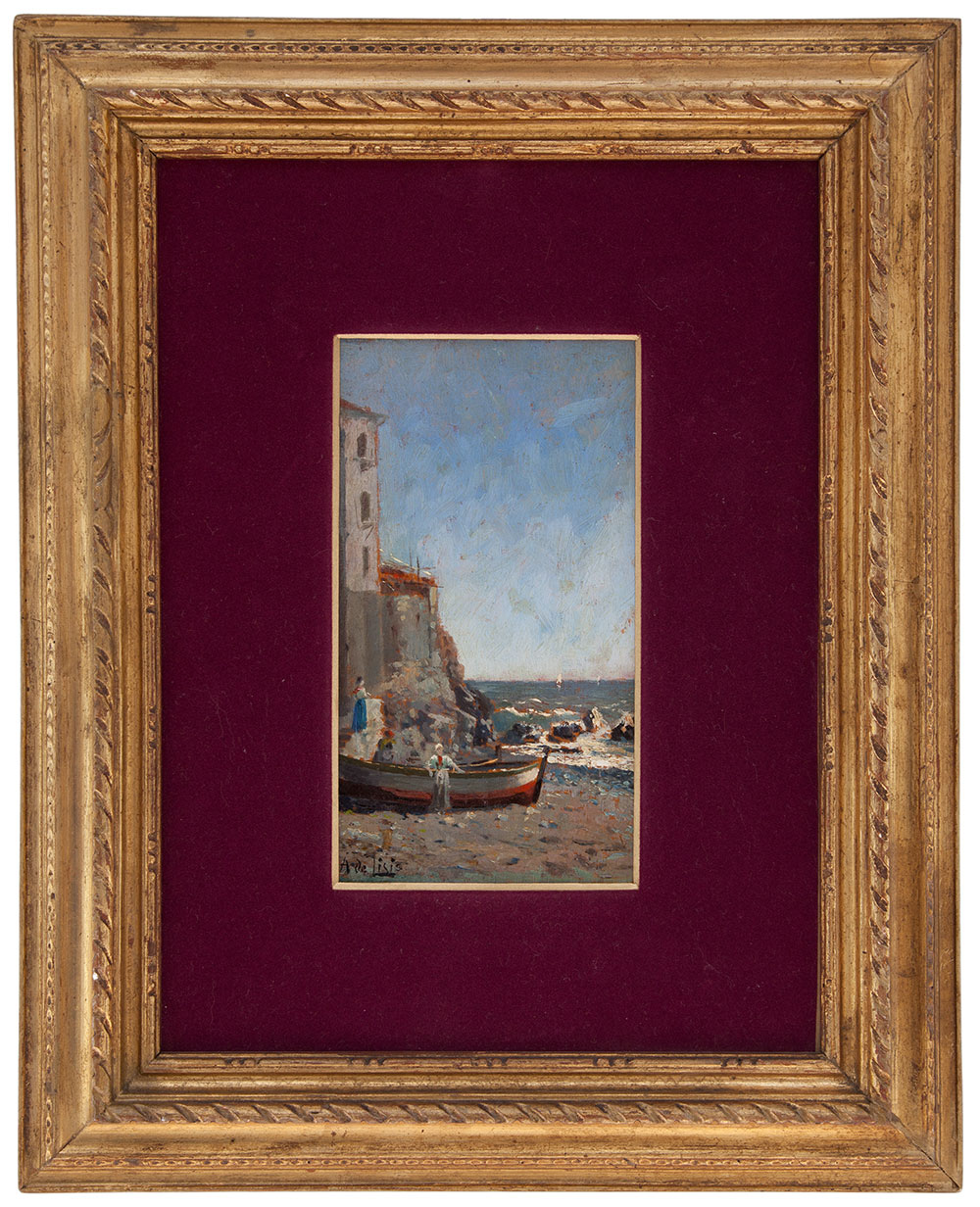 arnaldo de lisio: Porticciolo mediterraneo  