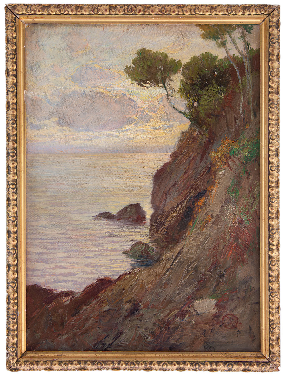 cesare bentivoglio: Tramonto sulla scogliera