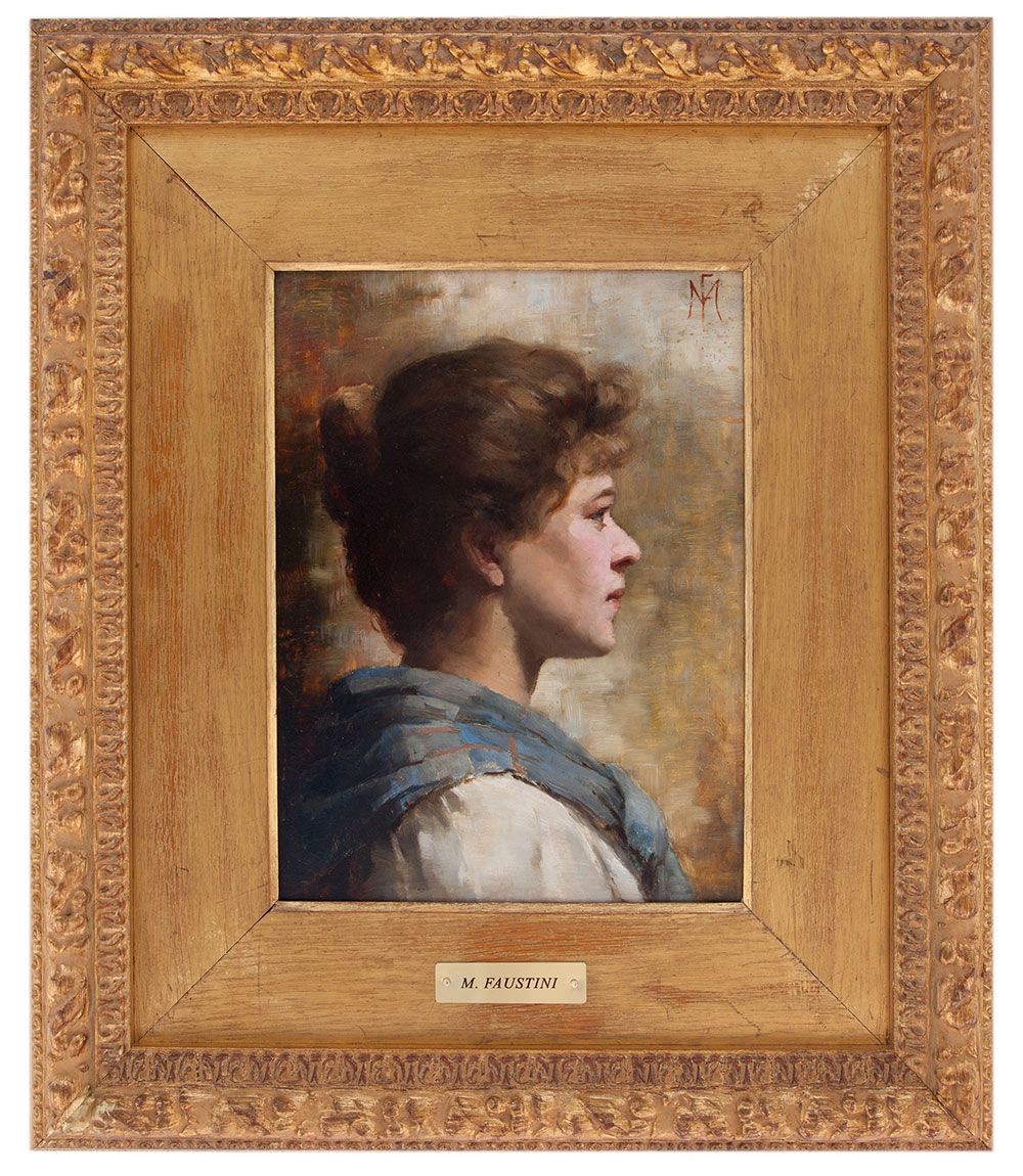 modesto faustini: Donna di profilo