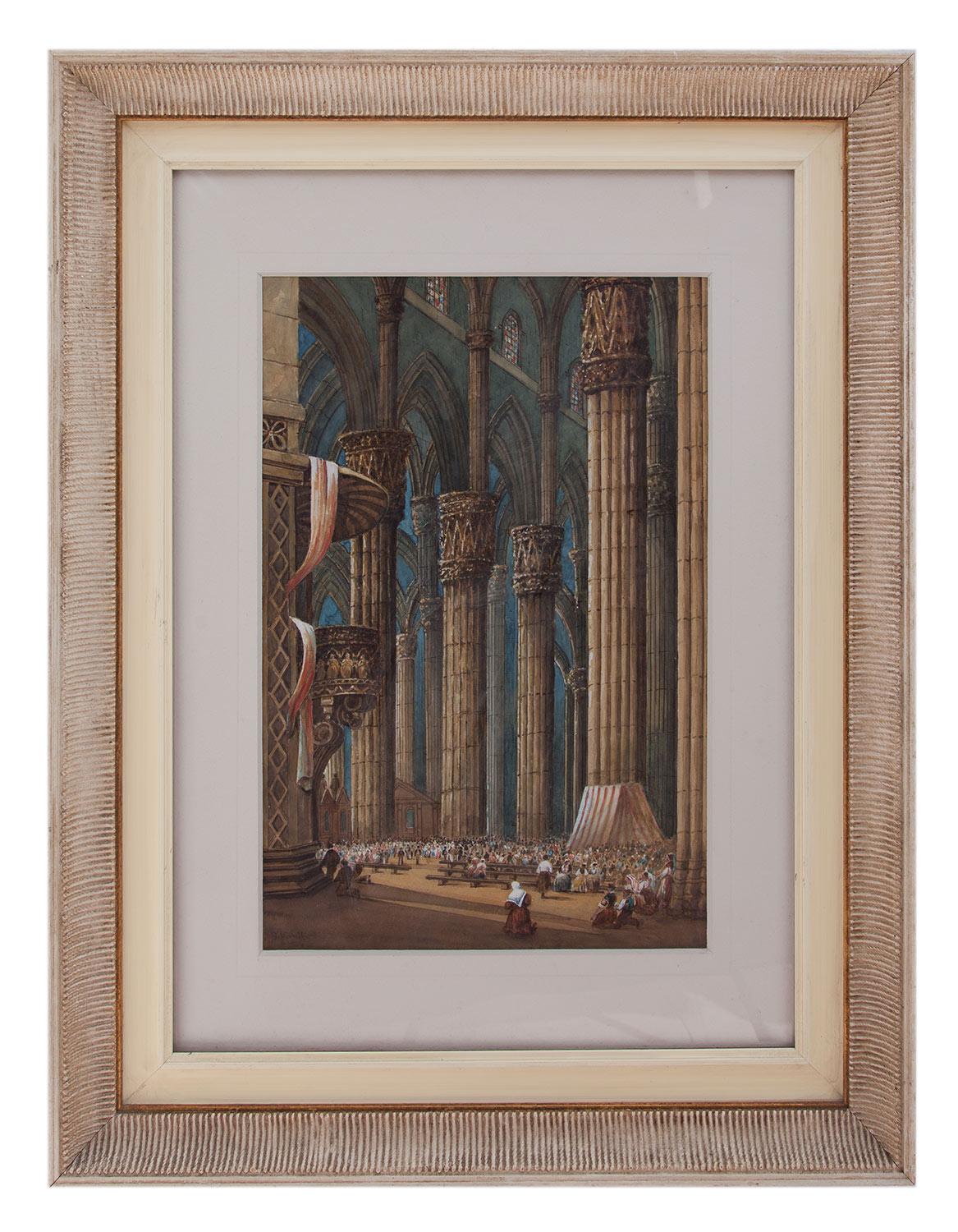 gabriele carelli: Interno di cattedrale londinese