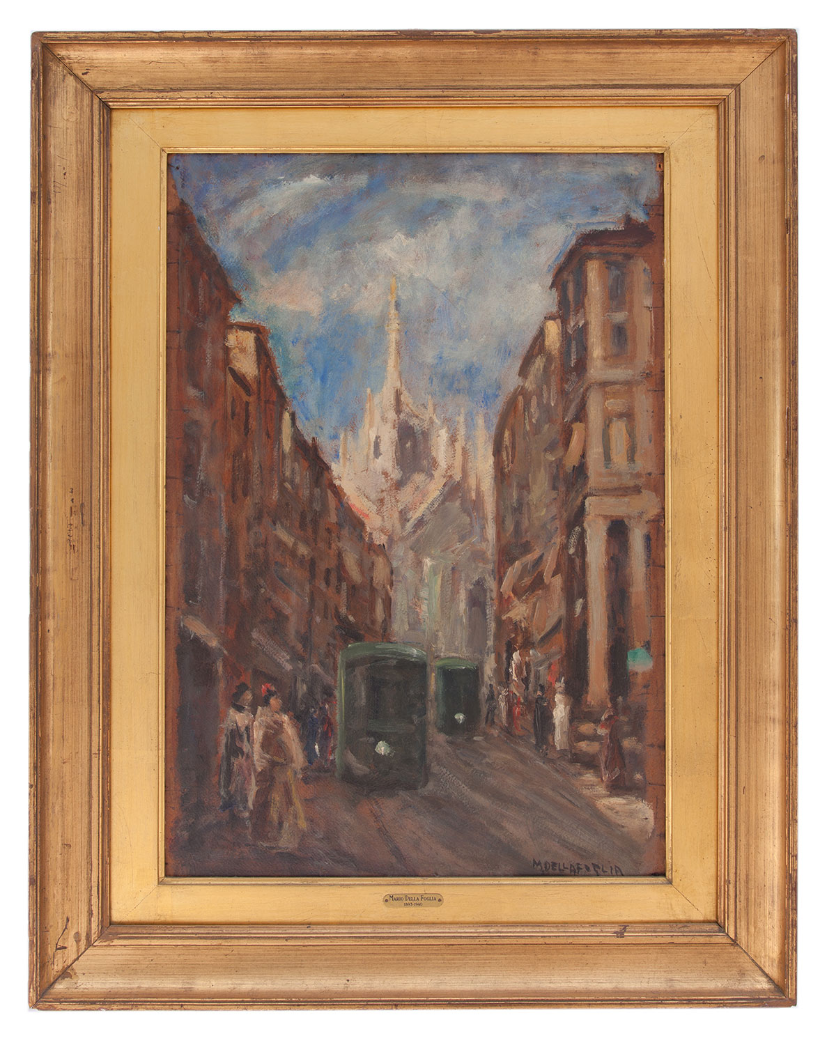 mario della foglia: La via al Duomo, Milano