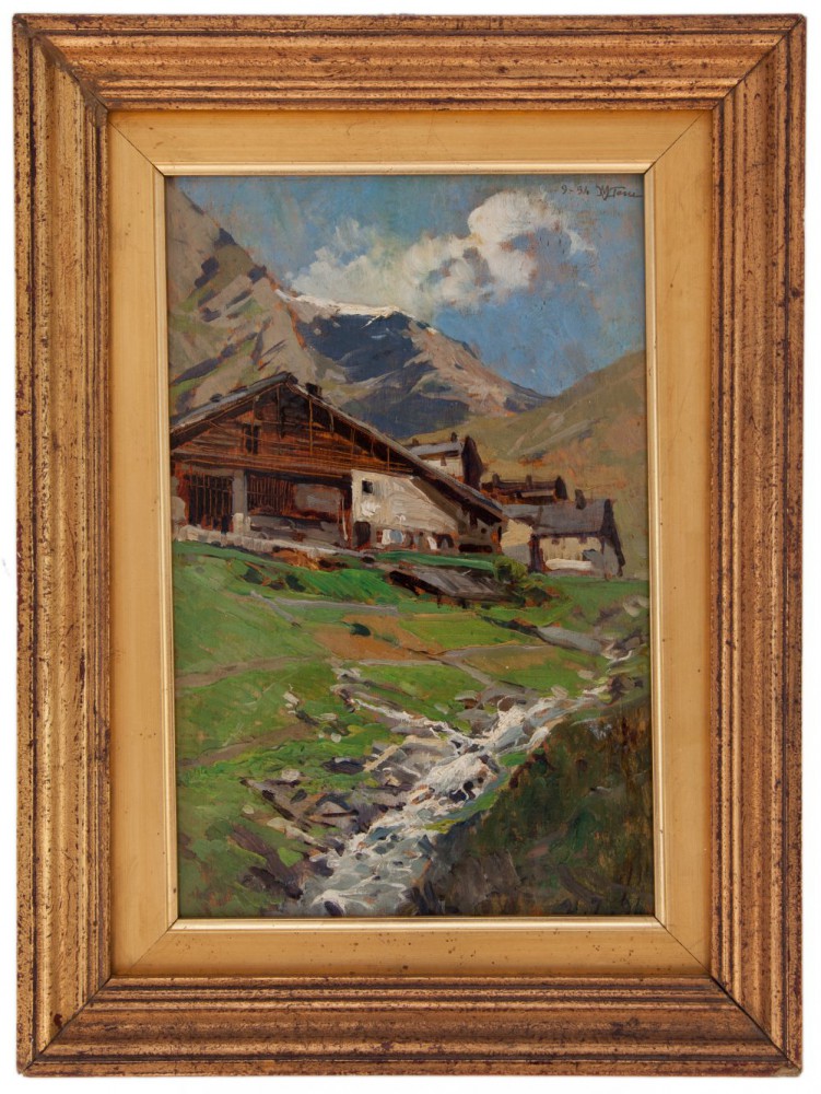 mario viani d ovrano: Paesaggio d'alta montagna