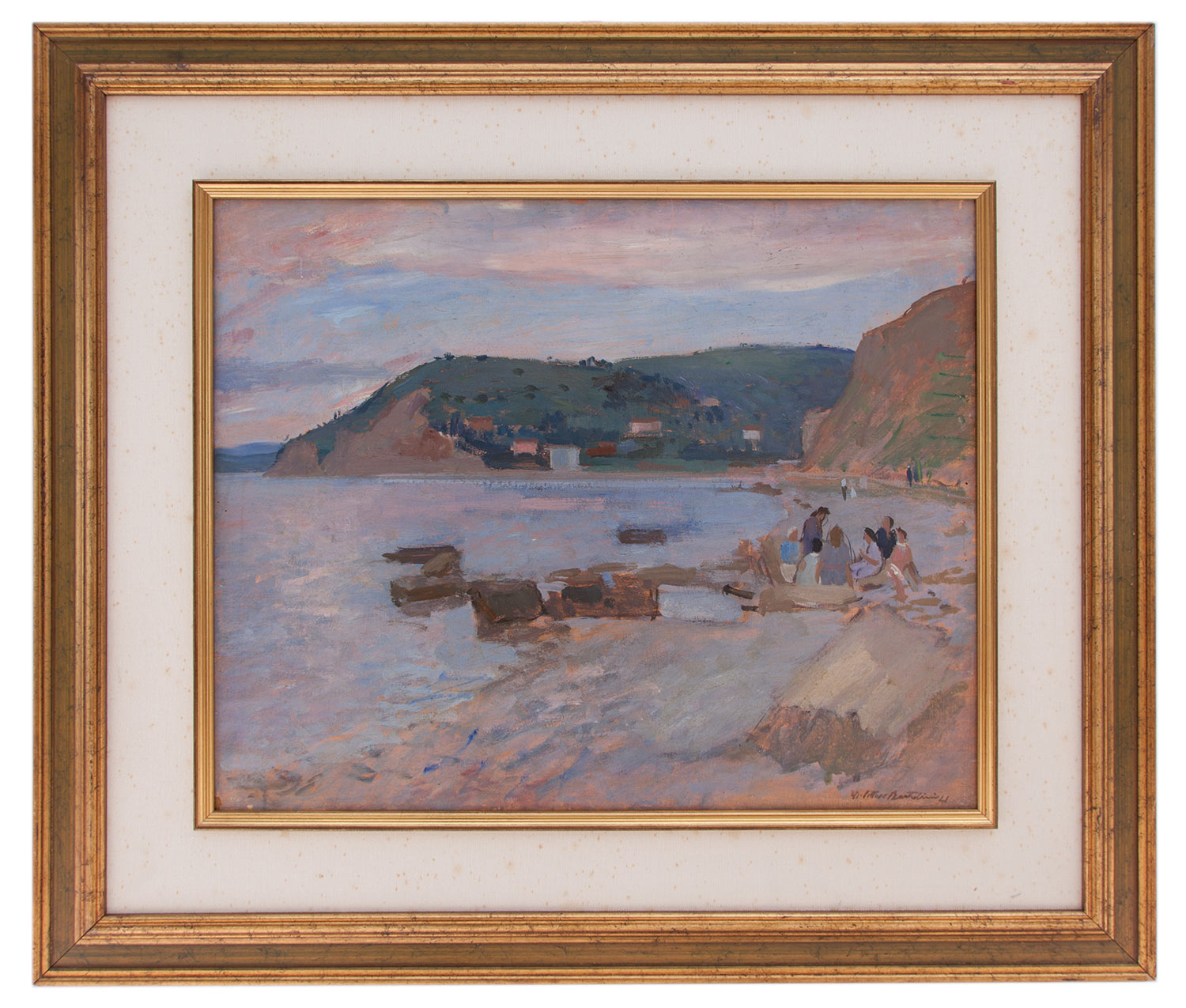 ugo vittore bartolini: Marina a Strugnano Trieste
