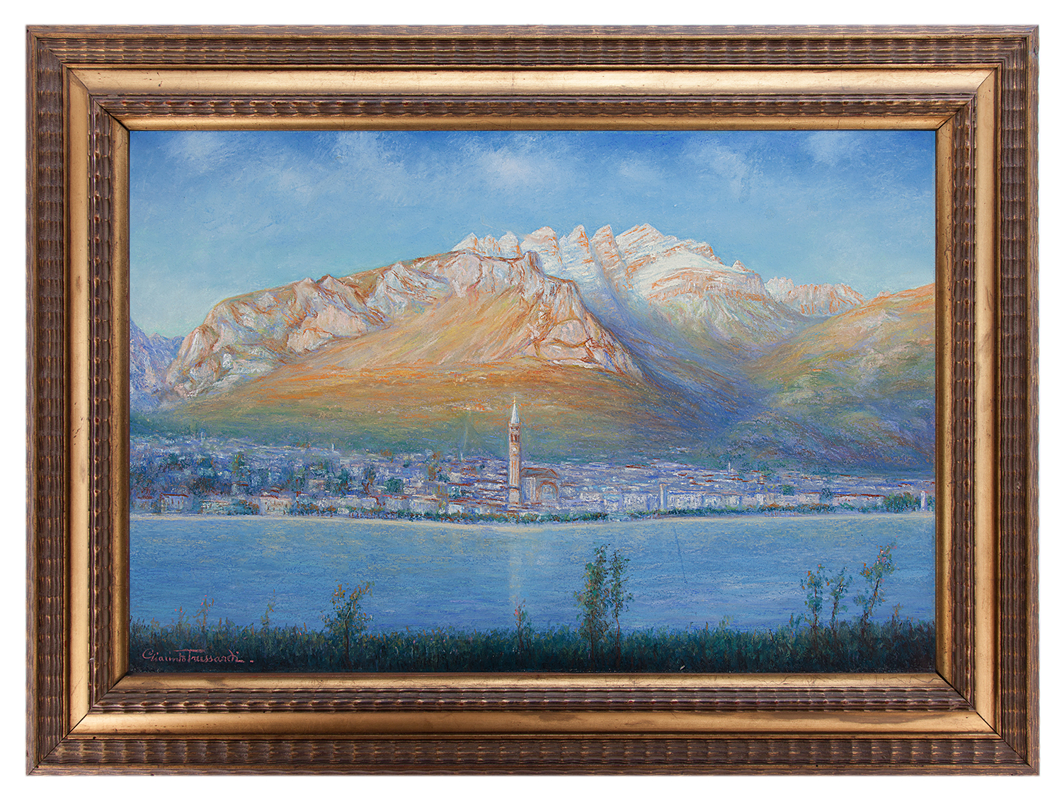 giacinto trussardi volpi: Veduta  di Lecco dalla Rocca di Malgrate