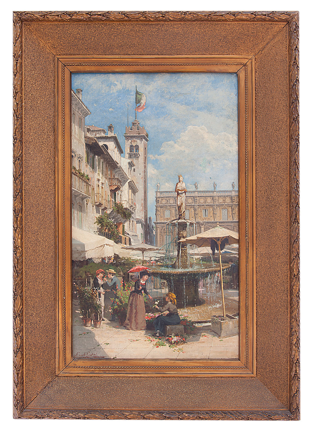ercole calvi: piazza Erbe in Verona