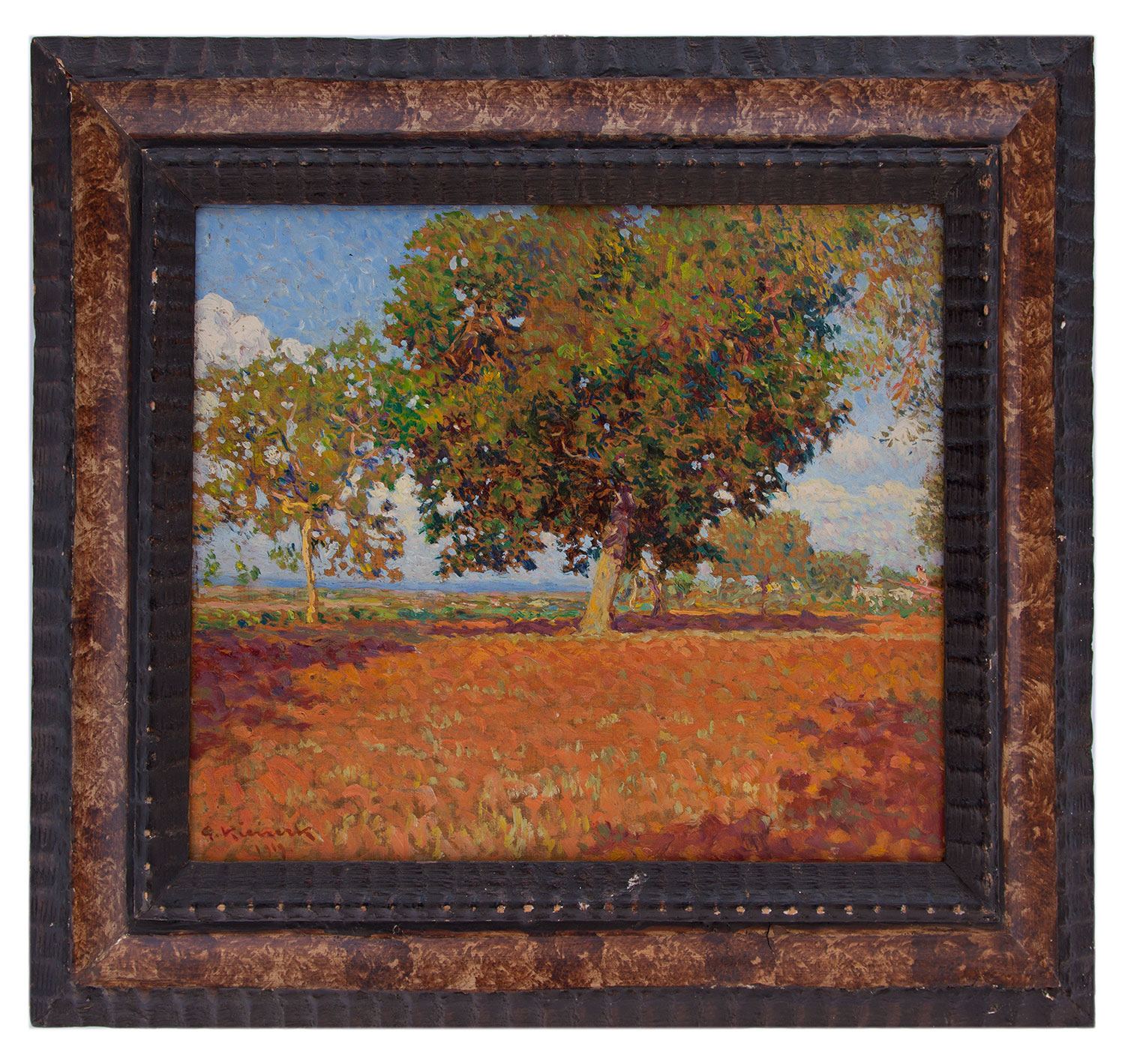 giorgio kienerk: Giornata d'estate (campagna pisana), Fauglia 1919