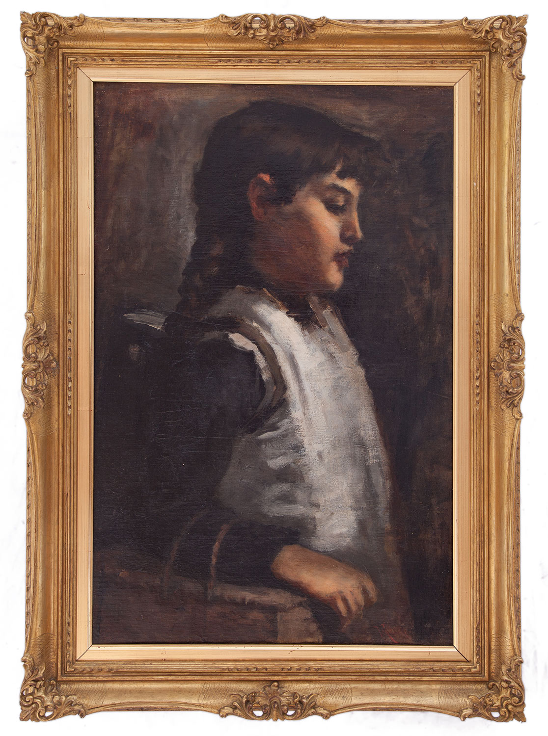 virgilio ripari: Ragazza di profilo