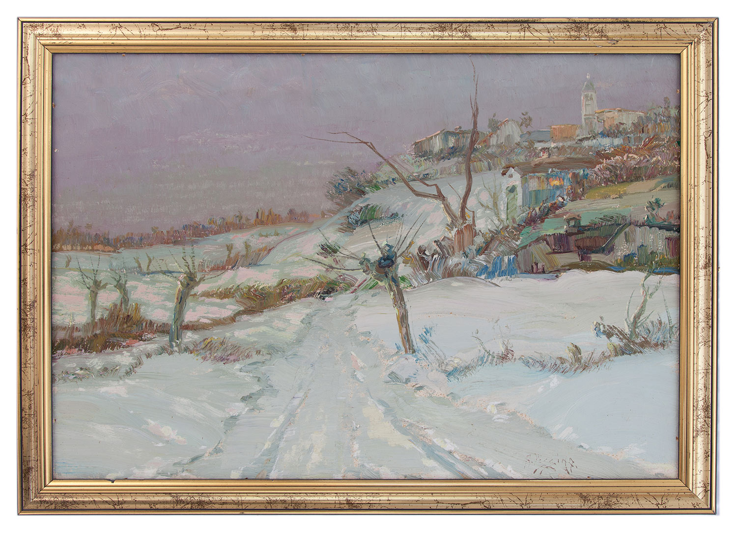 giuseppe pessina: Neve nella bergamasca