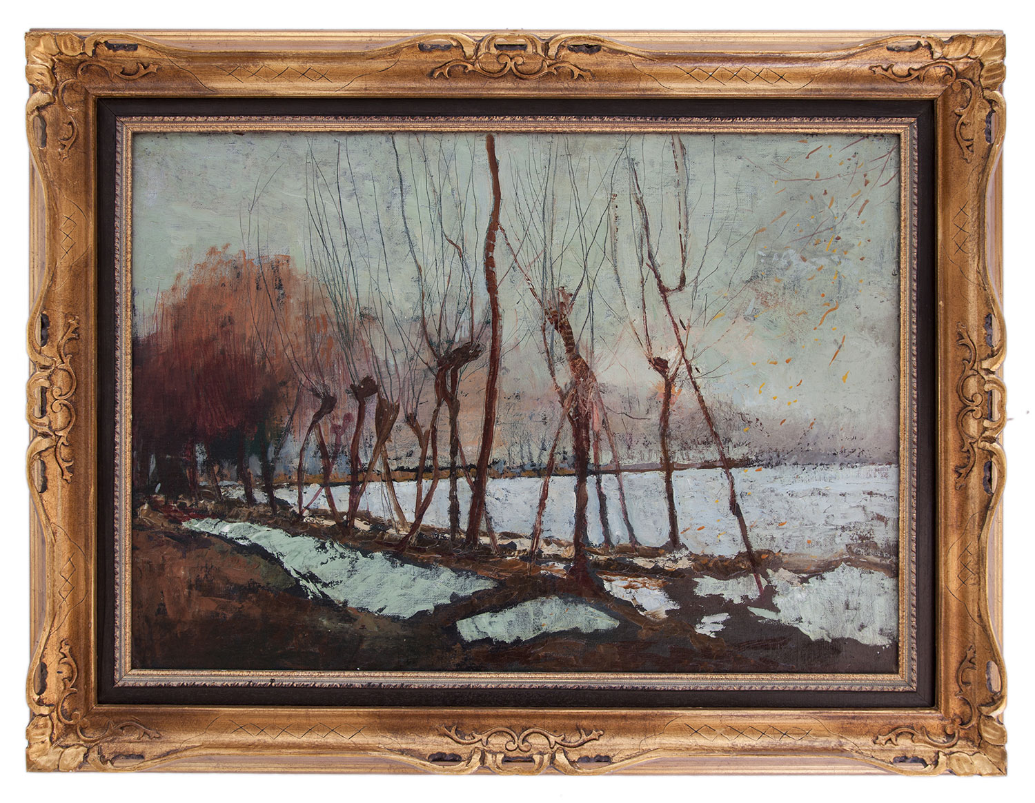 giuseppe vailetti: Neve nella campagna lodigiana