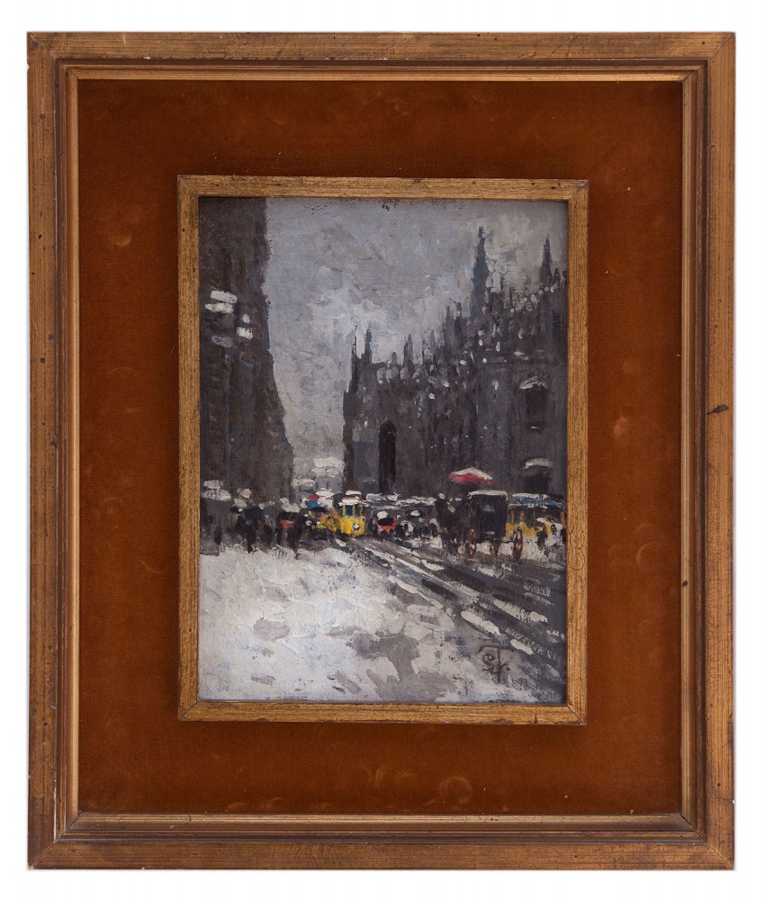 lucio todeschini: Il duomo di Milano sotto la neve