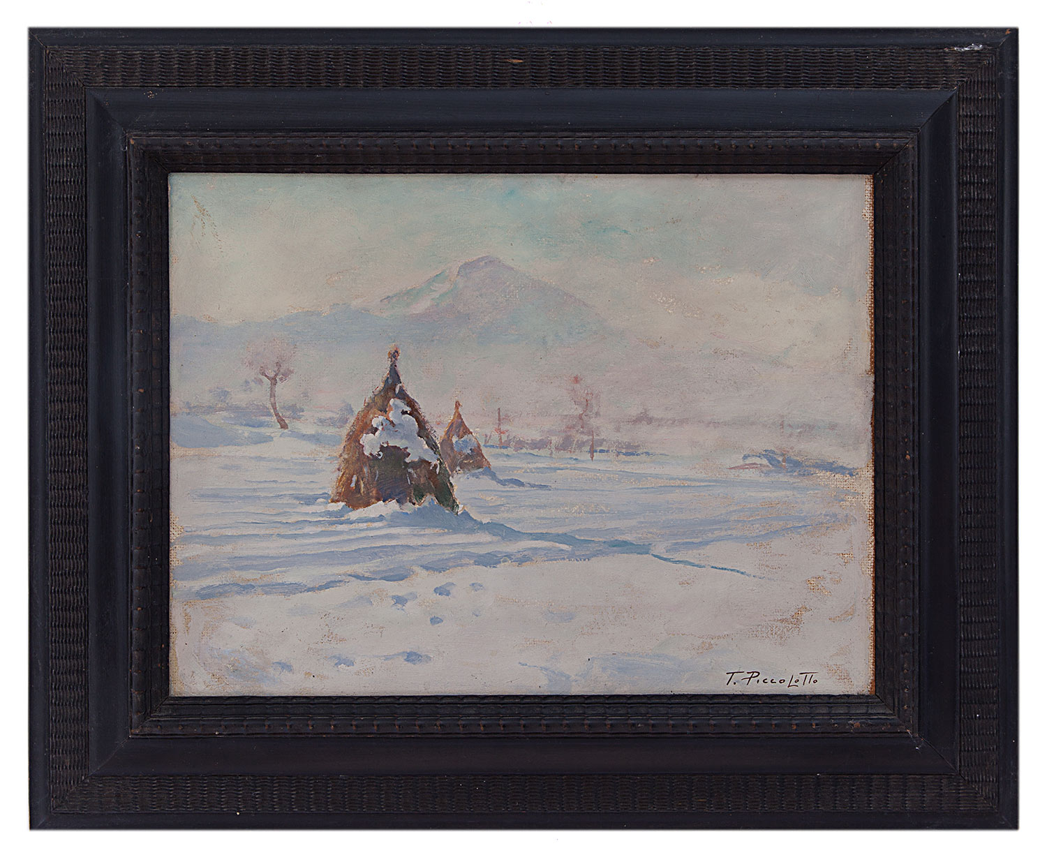 toni piccolotto: Pagliai sotto la neve