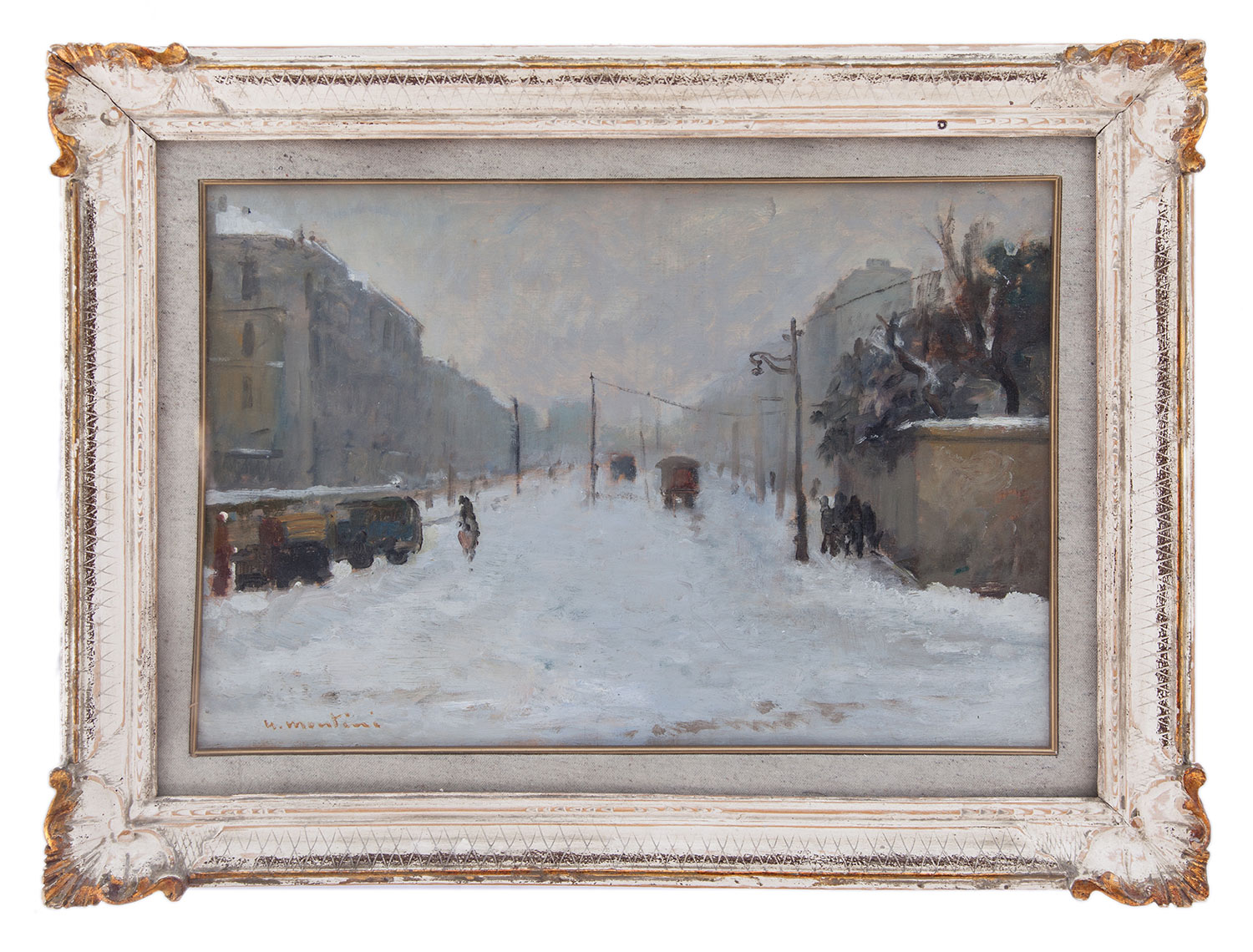 umberto montini: Milano sotto la neve
