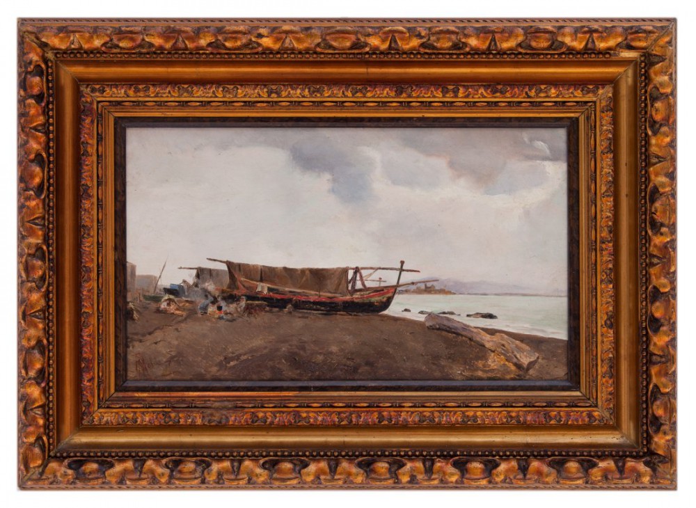filippo mola: Veduta della marina di Nettuno