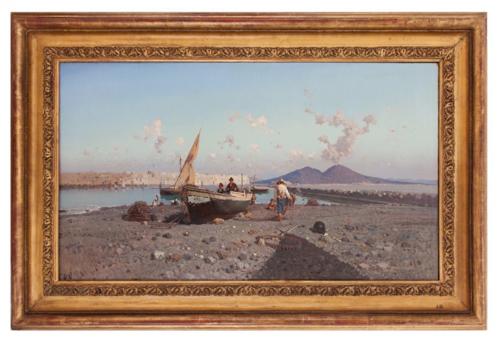 giuseppe laezza: Veduta di Napoli con il Vesuvio