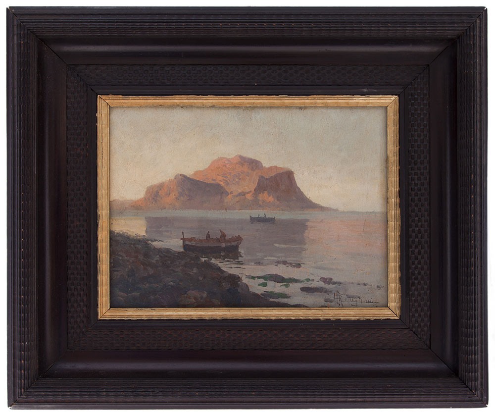 ruggero meneghini: Marina di Palermo con il Monte Pellegrino