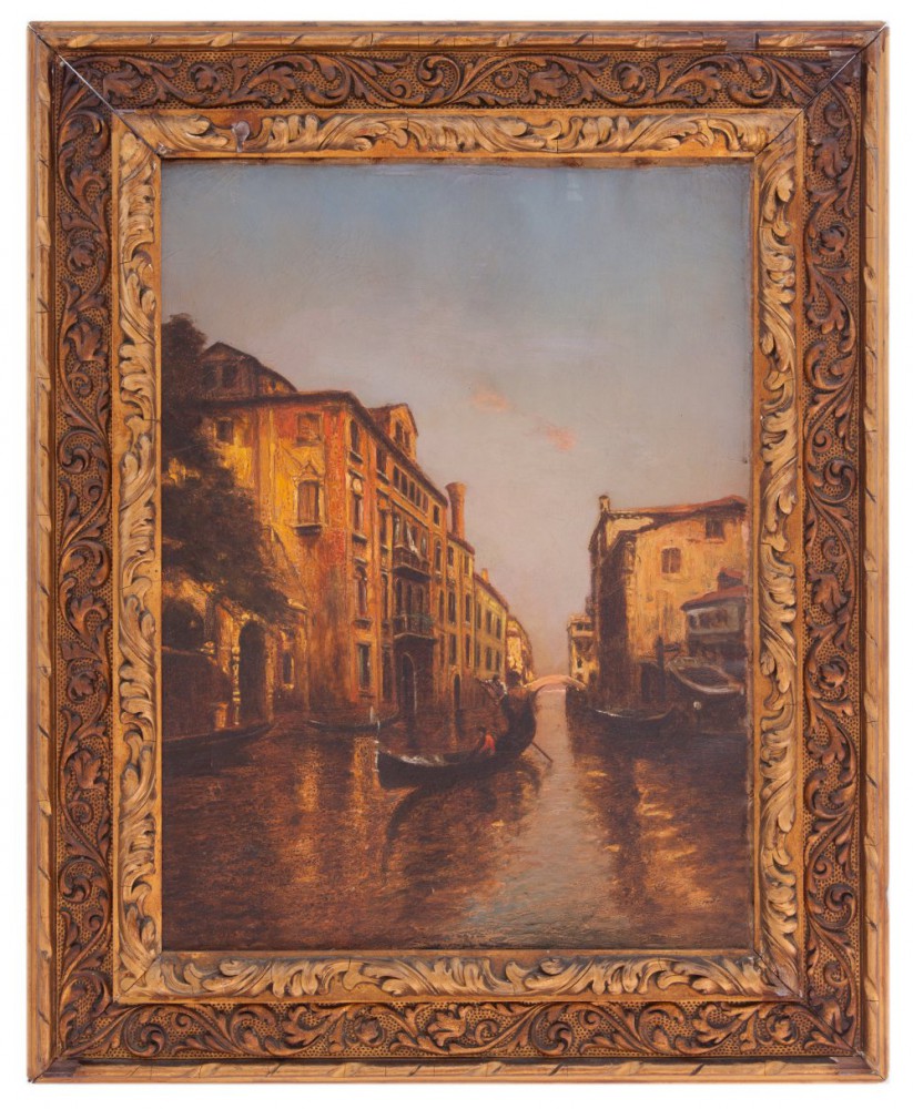 albert ferdinand duprat: Gondola a Venezia
