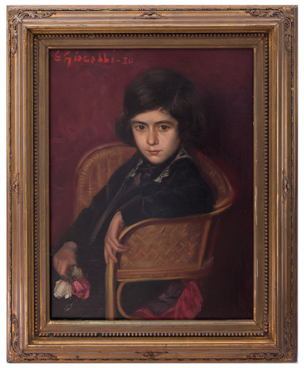 ernesto giacobbi: Ritratto di bambina 