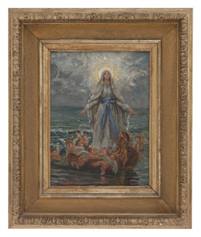 ettore morteo: Madonna con putti