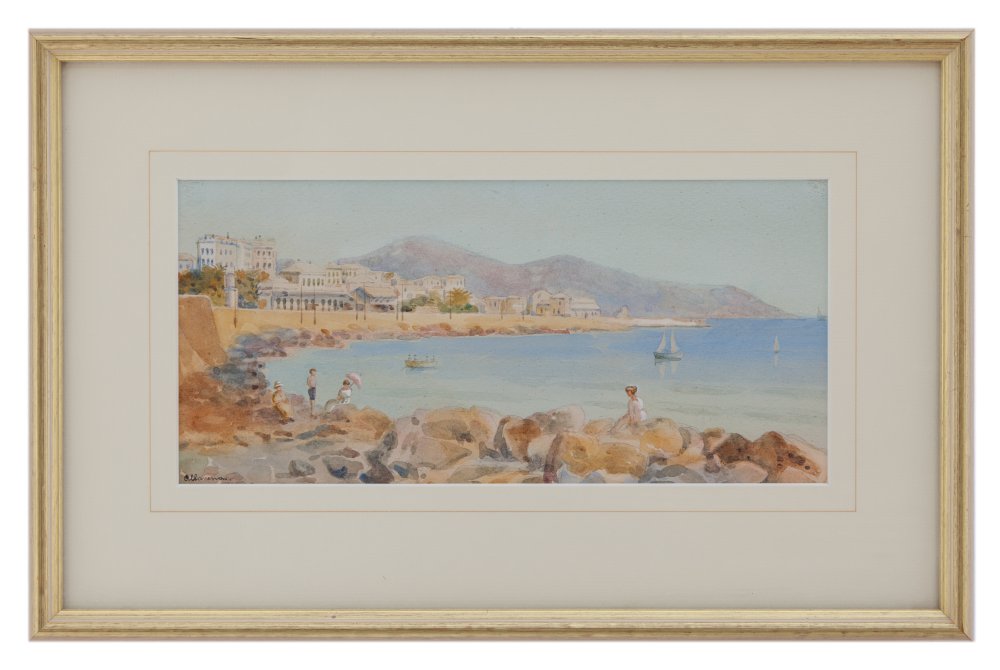 luigi allavena: Sanremo dalla passeggiata Imperatrice