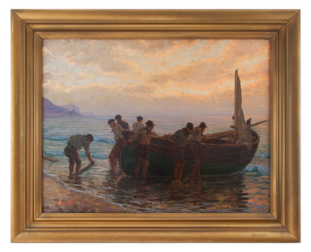 ettore morteo: Pescatori ad Alassio