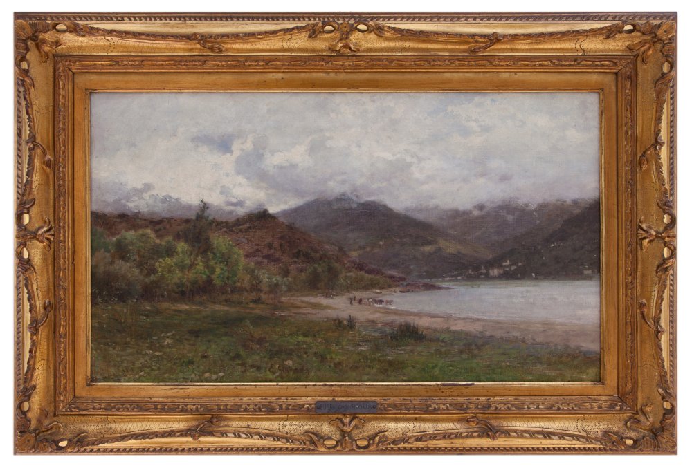 eugenio gignous: Paesaggio lacustre
