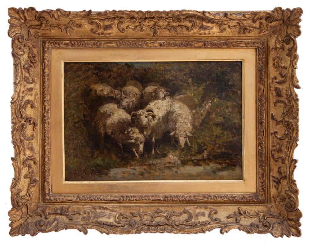 filippo palizzi: Pecore al ruscello