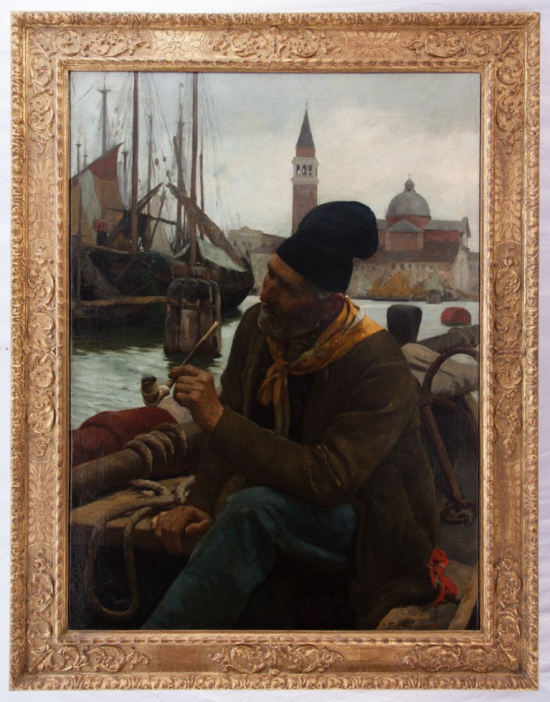 giuseppe barison: Pescatore a Venezia