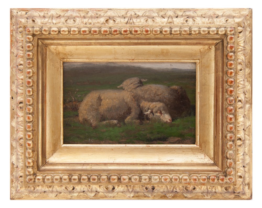 giuseppe palizzi: Pecorelle a riposo