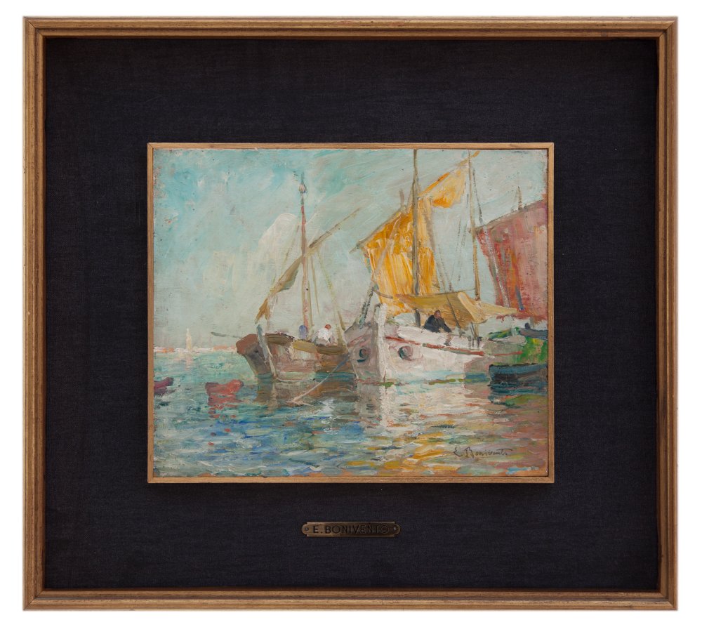 eugenio bonivento: Bragozzi a Venezia
