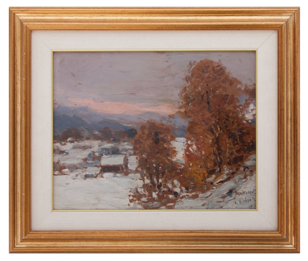 amedeo merello: Inverno nel bosco di querce