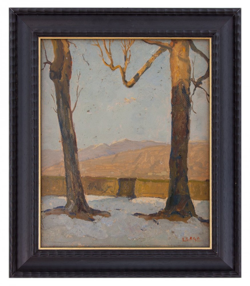 luigi zago: Paesaggio con neve