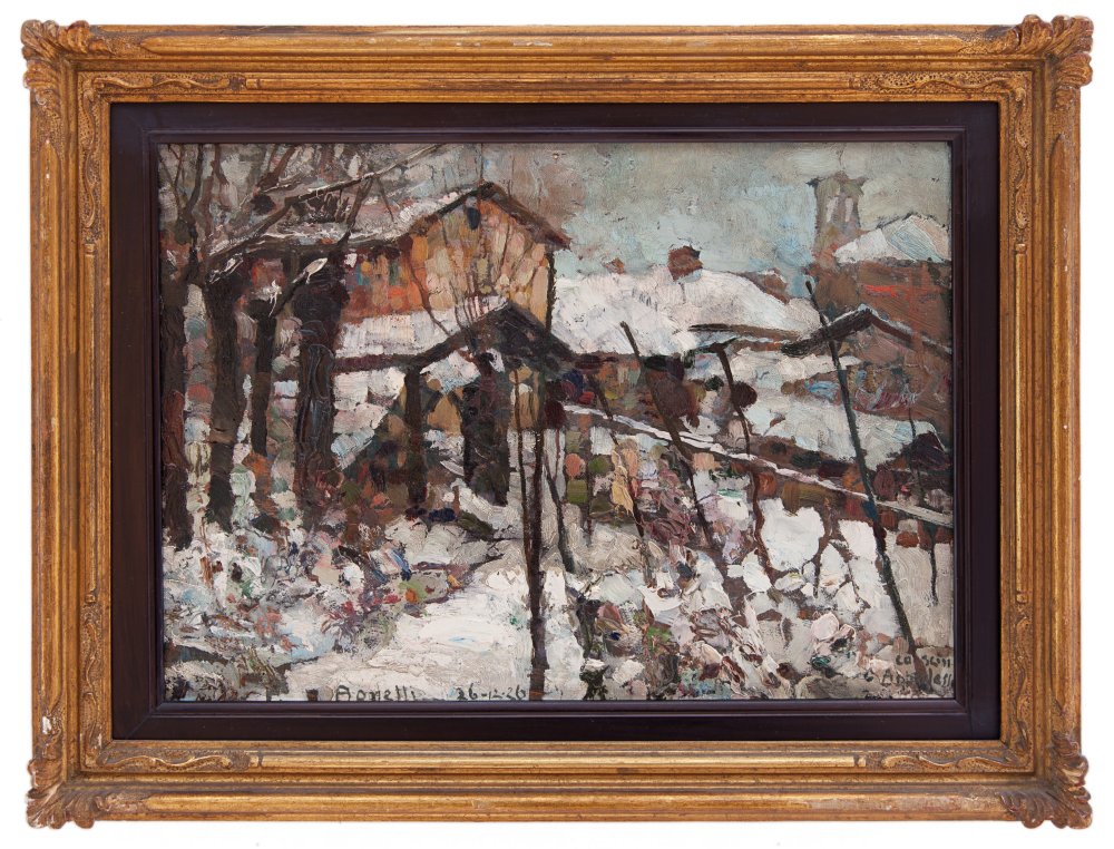 pietro bonetti: Cascinali innevati