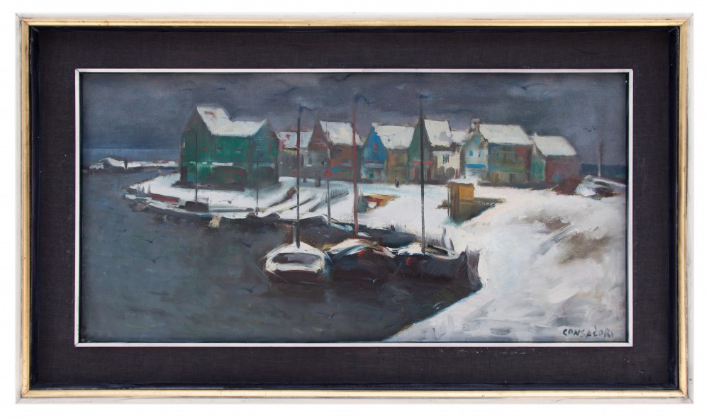 silvio consadori: Nevicata a Volendam 1969