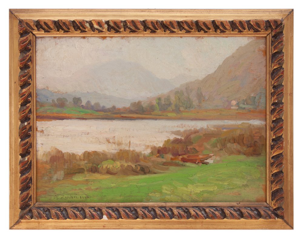 arturo zanieri: Lago di Ghirla dat. 1940