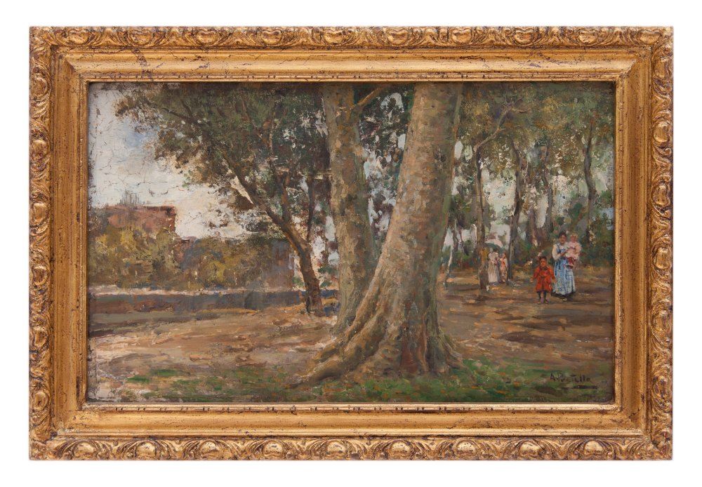 attilio pratella: Passeggiata ai giardini ex galleria Giosi
