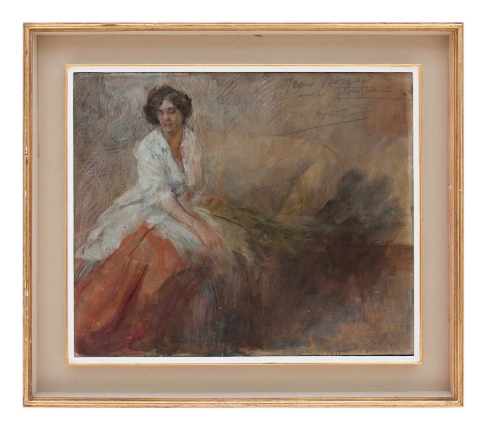 cesare fratino: Fanciulla seduta