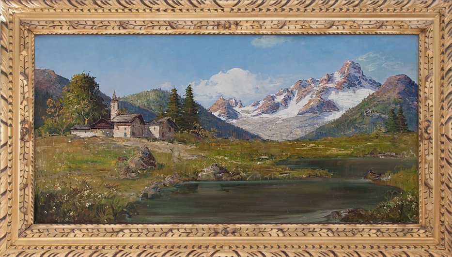 ottorino campagnari: Lago Blu e Monte Cervino