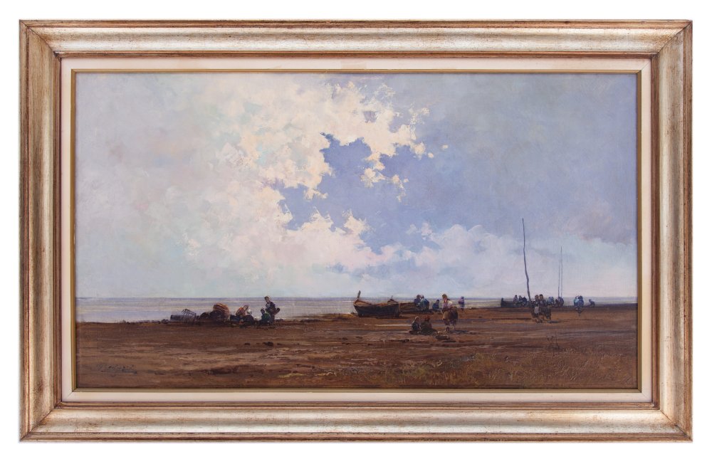 cesare gheduzzi: Sulla spiaggia di Bordighera