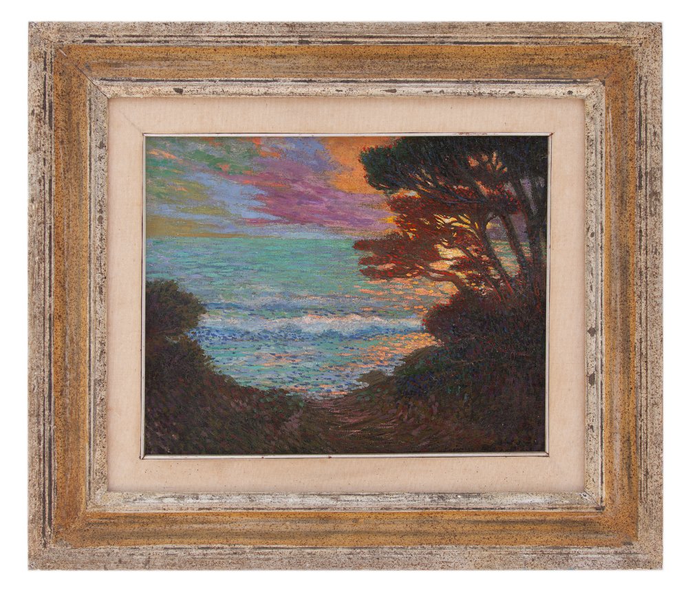 alfredo ubaldo gargani: Tramonto e pini marittimi