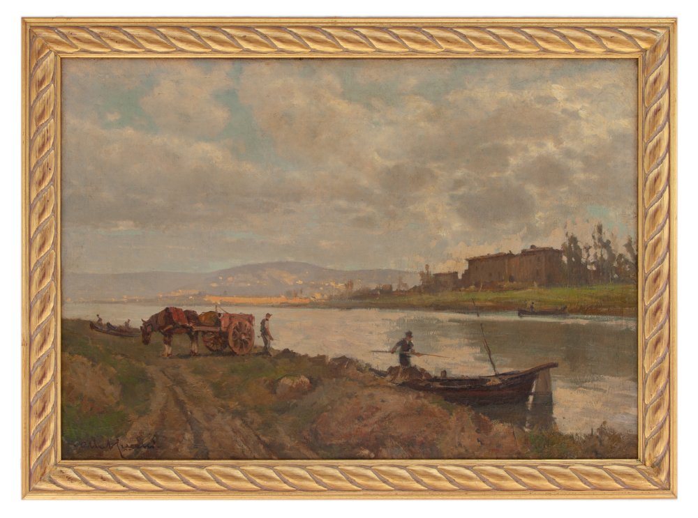 alberto cecconi: Sull'Arno a Firenze