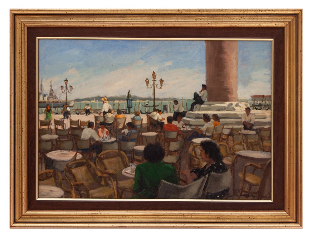 annibale scaroni: Venezia, caff� della Piazzetta