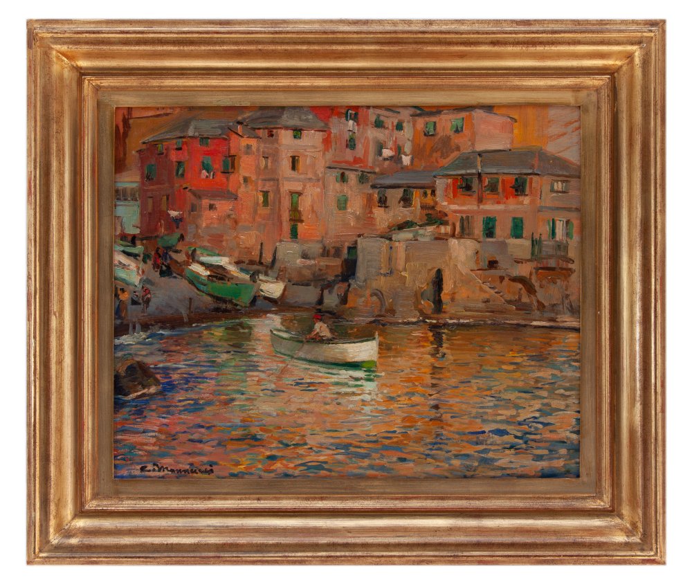 cipriano mannucci: Veduta di porticciolo