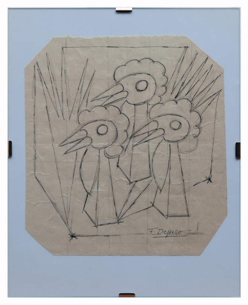 fortunato depero: Pappagalli (studio)