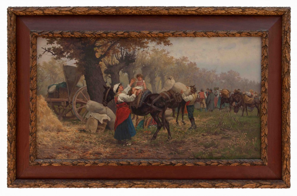 pietro barucci: Mercato nella campagna romana