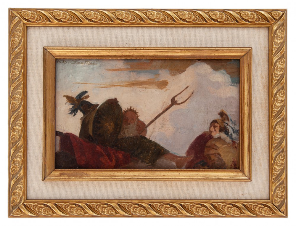 alcide davide campestrini: Bozzetto per affresco
