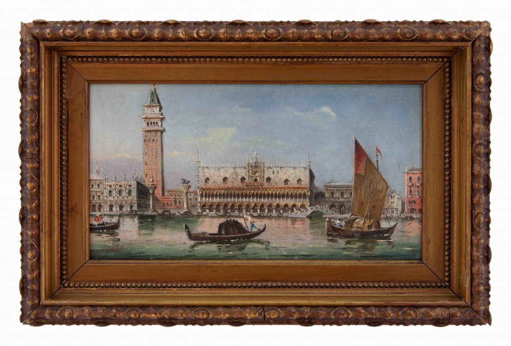 marco grubacs: Veduta del Campanile, delle Colonne di San Marco e della Ca' d'Oro