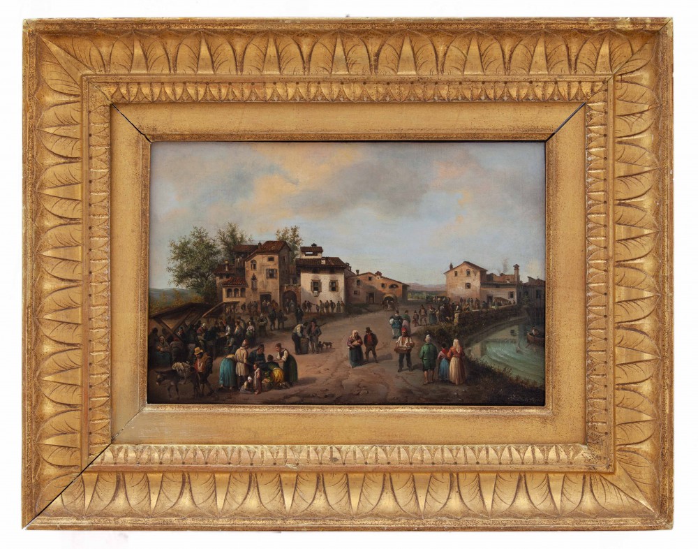 carlo ferrari ( detto il  ferrarin ): Festa di paese nel Veronese 