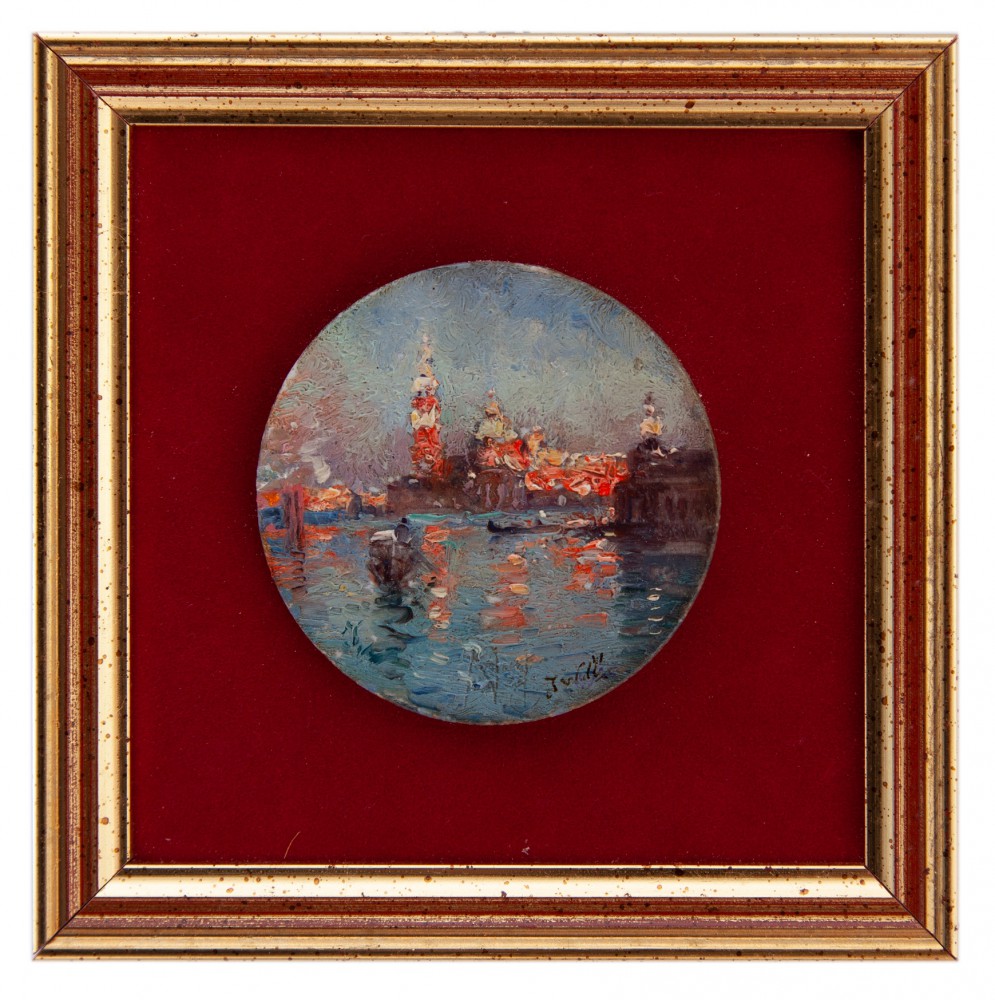marie joseph leon iwill: La dogana a San Giorgio Venezia 