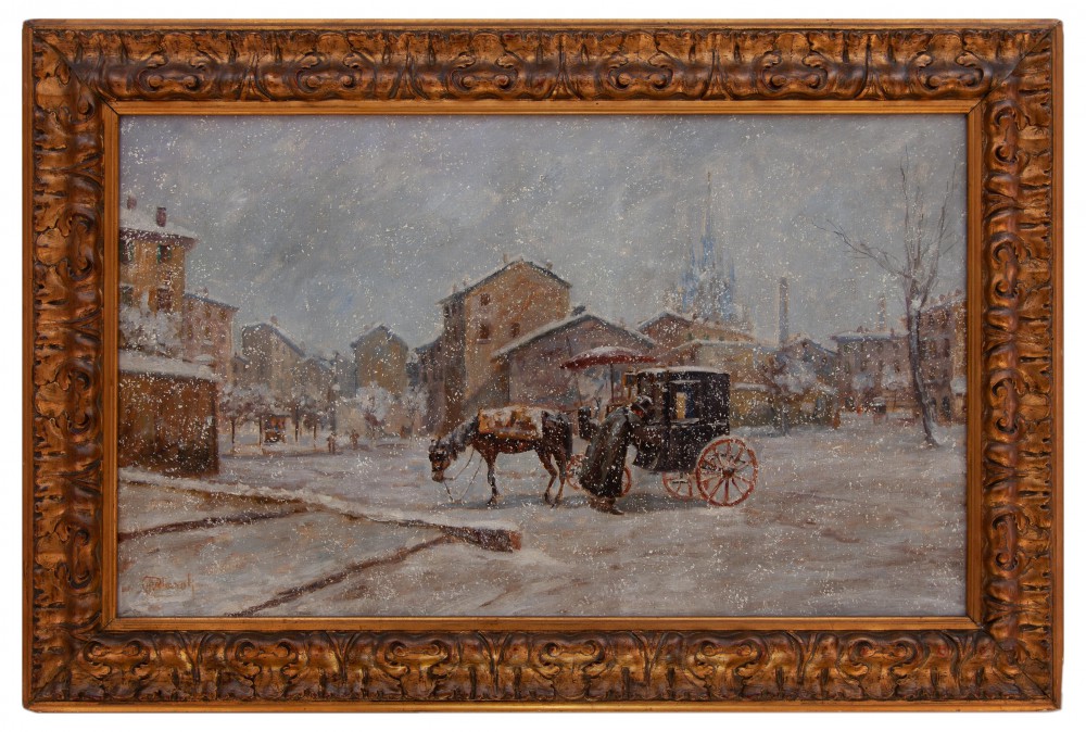 adolfo polaroli: Nevicata nei pressi di Milano