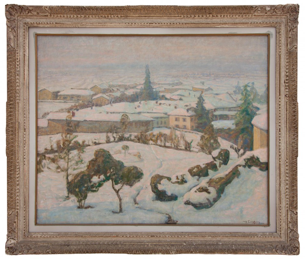 Dipinti XIX e XX secolo - Paesaggi innevati